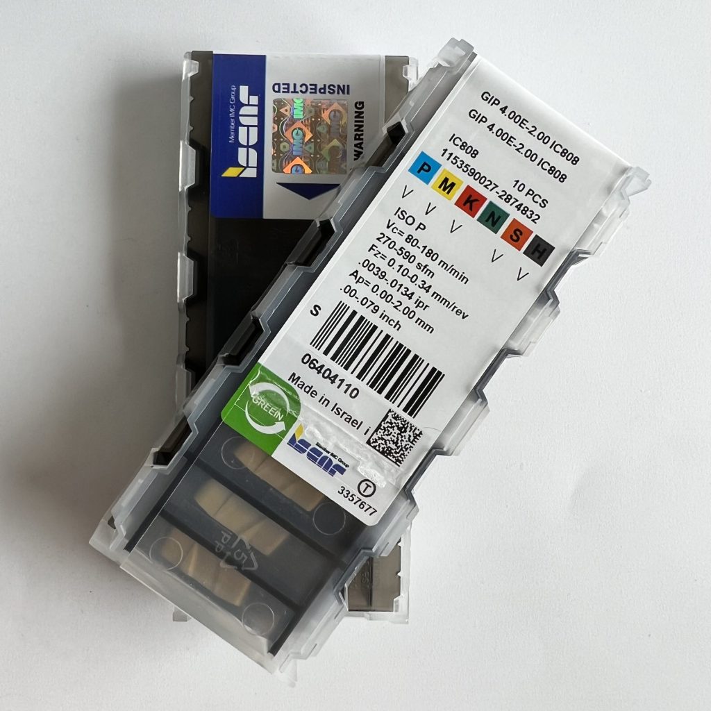 ISCAR / GIP4.00E-2.00 IC808 / 10 pcs
