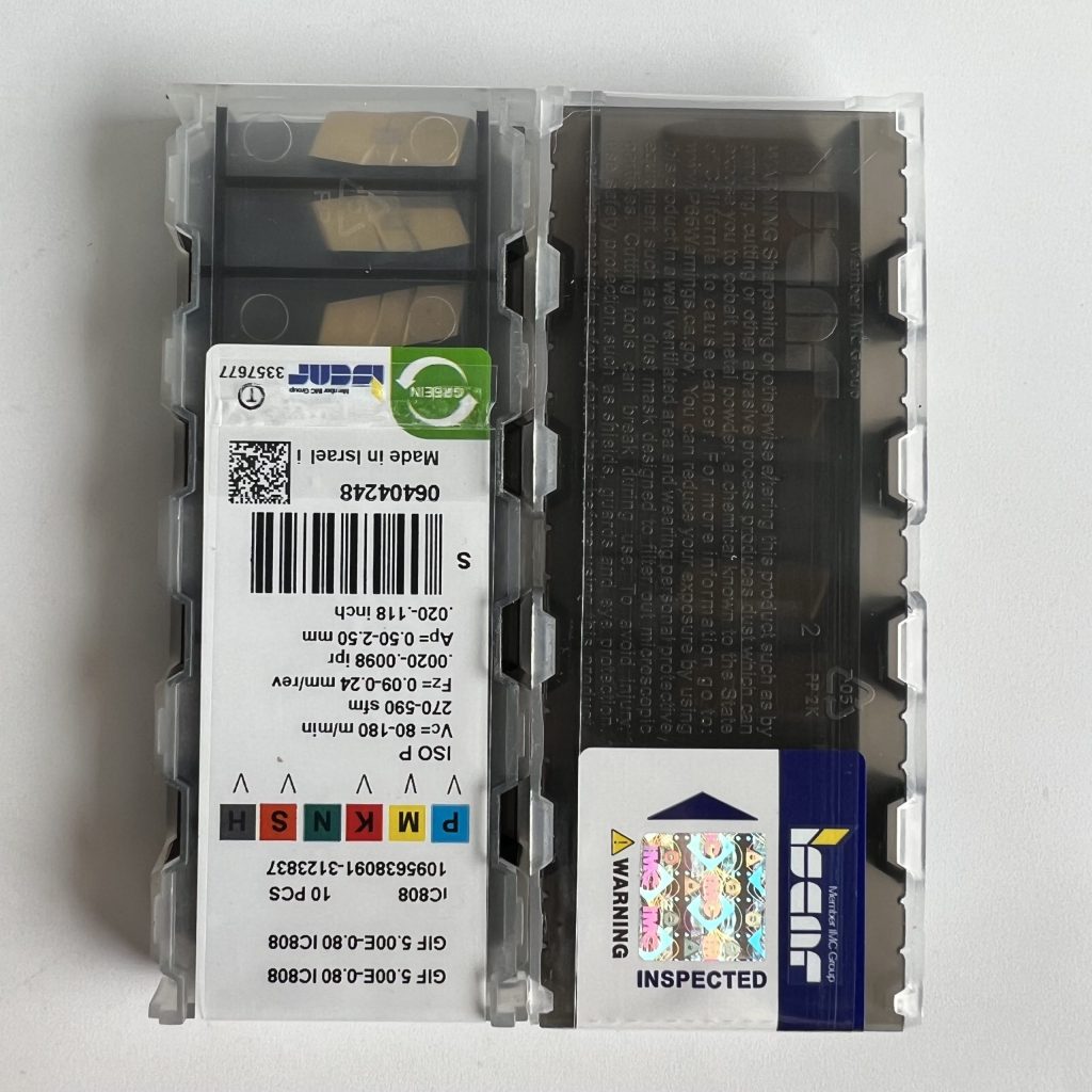 ISCAR / GIF5.00E-0.80 IC808 / 10 pcs