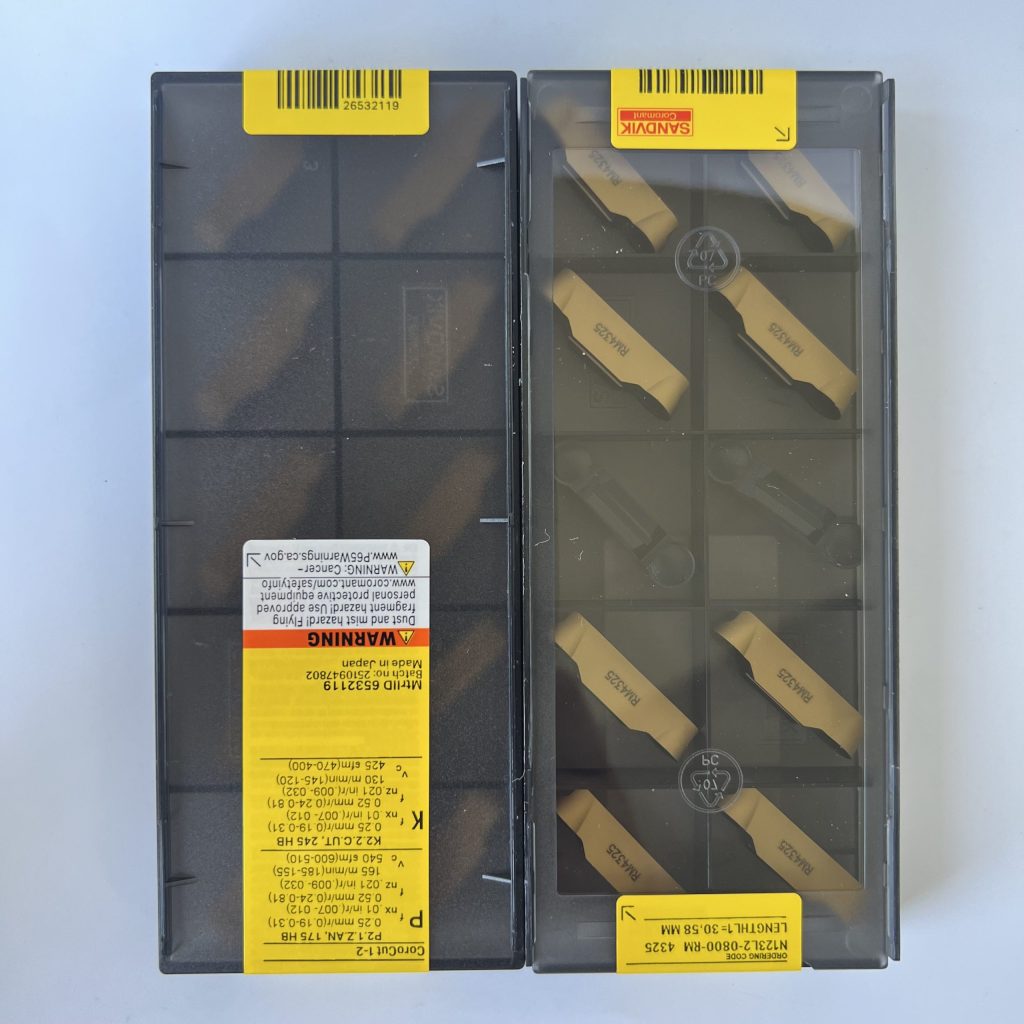 SANDVIK / N123L2-0800-RM 4325 / 10 pcs