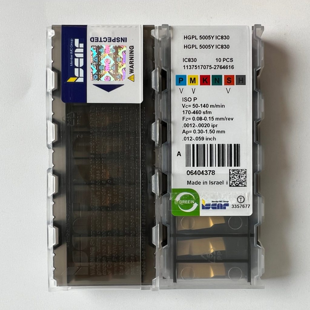 ISCAR / HGPL5005Y IC830 / 10 pcs