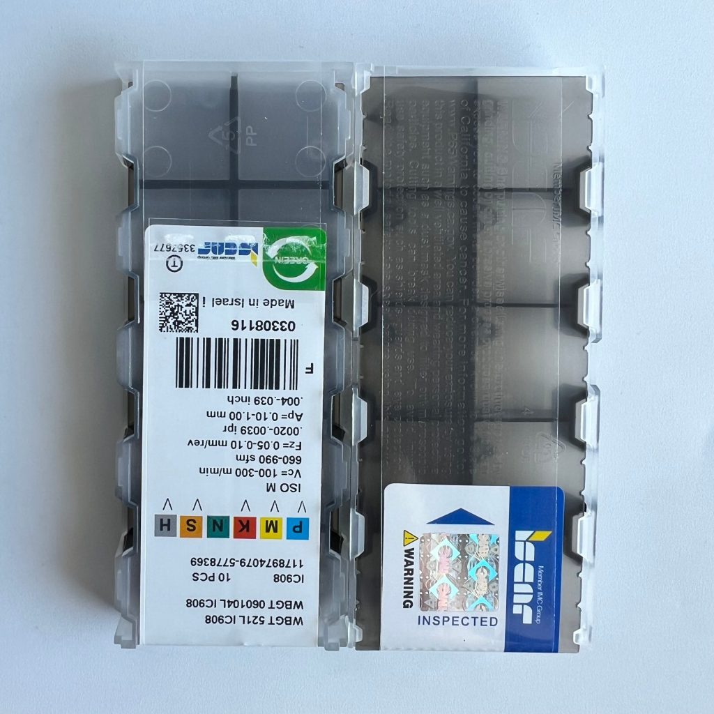 ISCAR / WBGT060104L IC908 / 10 pcs