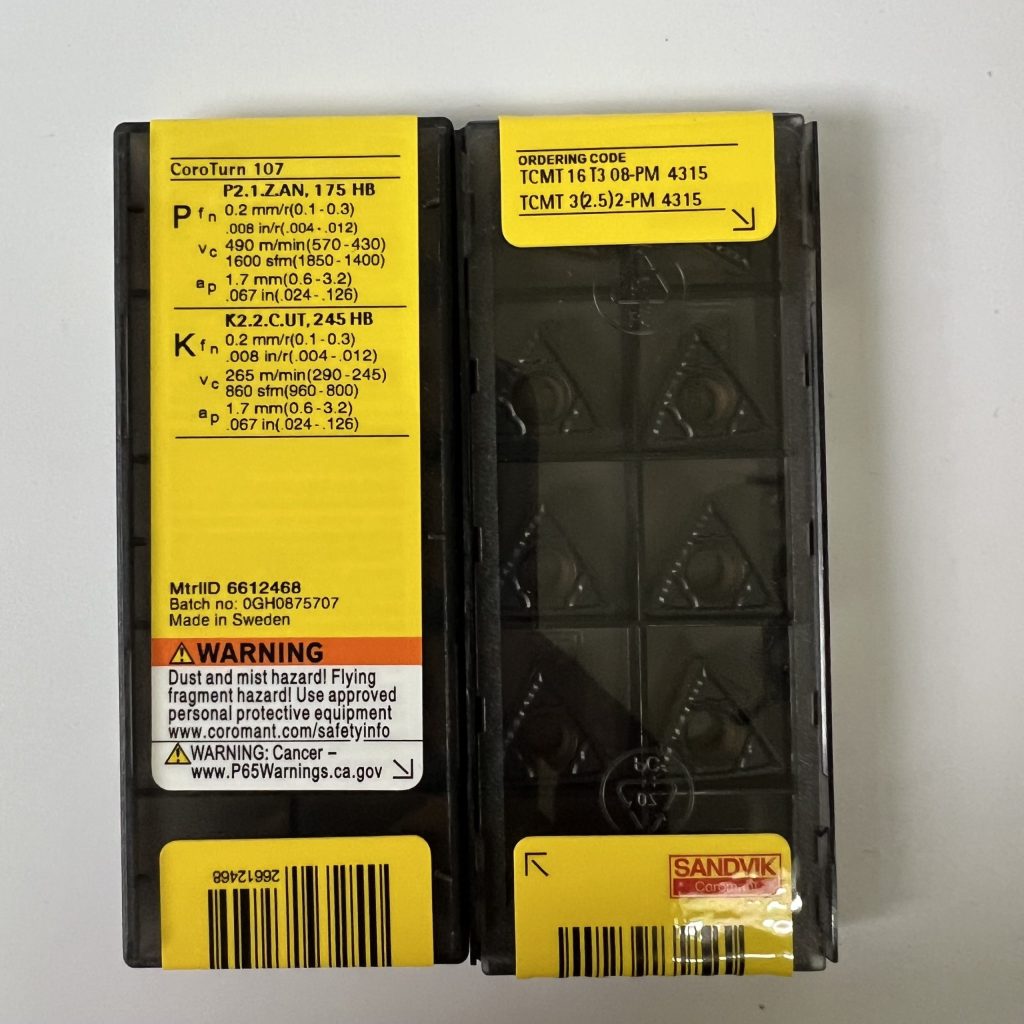 SANDVIK / TCMT 16T308-PM 4315 / 10pcs