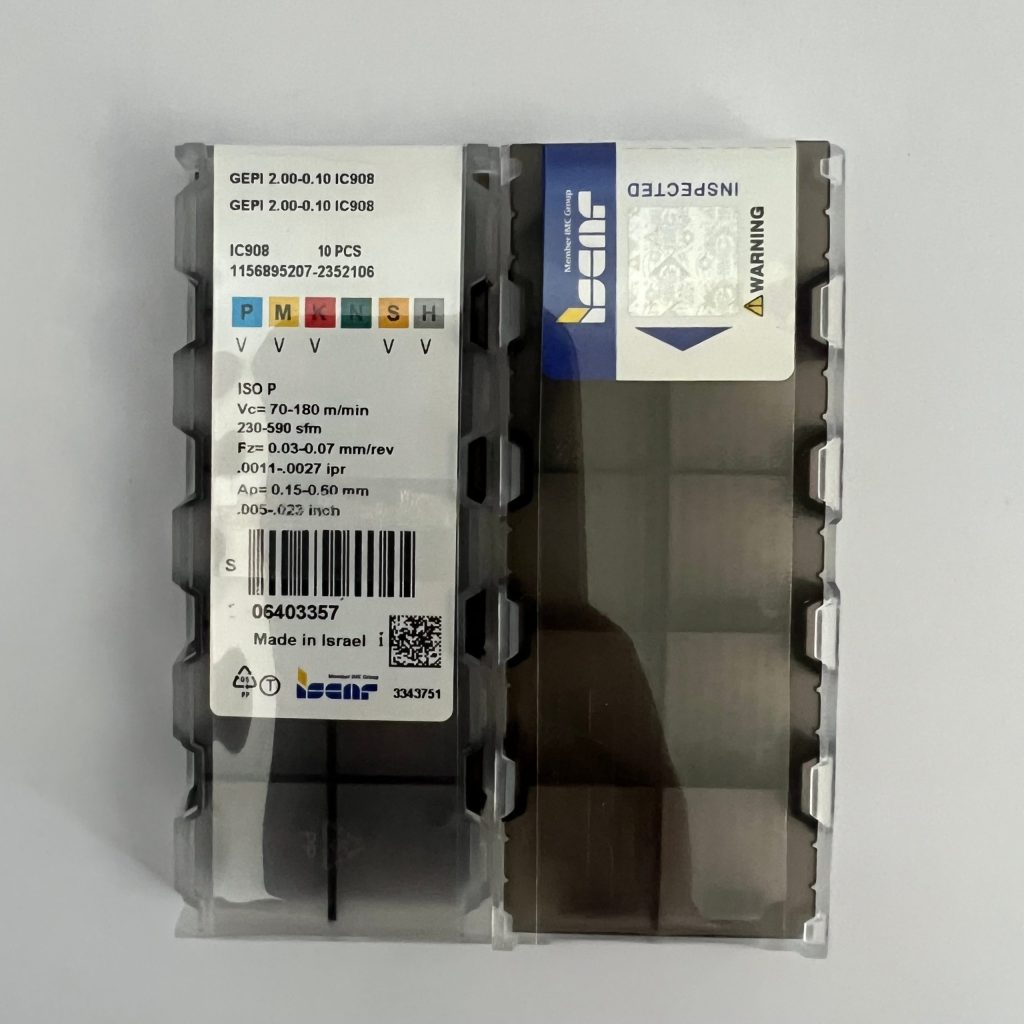 ISCAR / GEPI2.00-0.10 IC908 / 10pcs