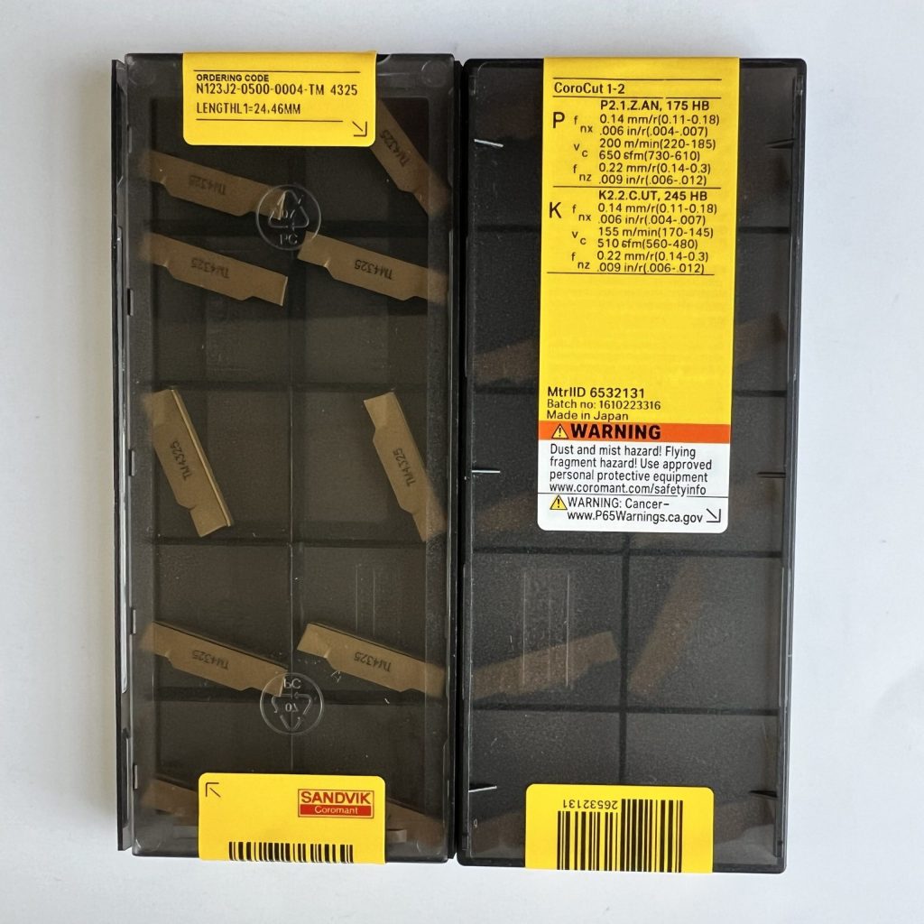 SANDVIK / N123J2-0500-0004-TM 4325 / 10 pcs