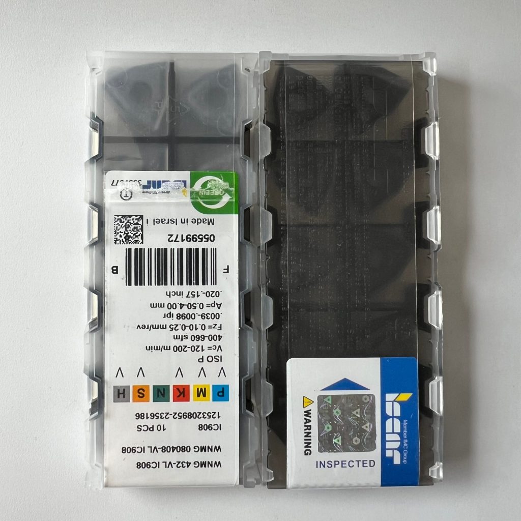 ISCAR / WNMG080408-VL IC908 / 10 pcs
