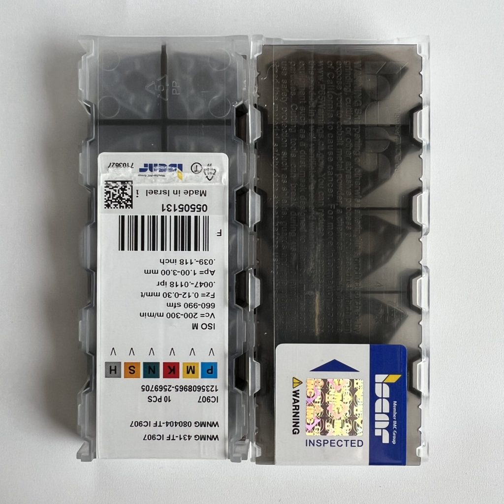 ISCAR / WNMG080404-TF IC907 / 10 pcs