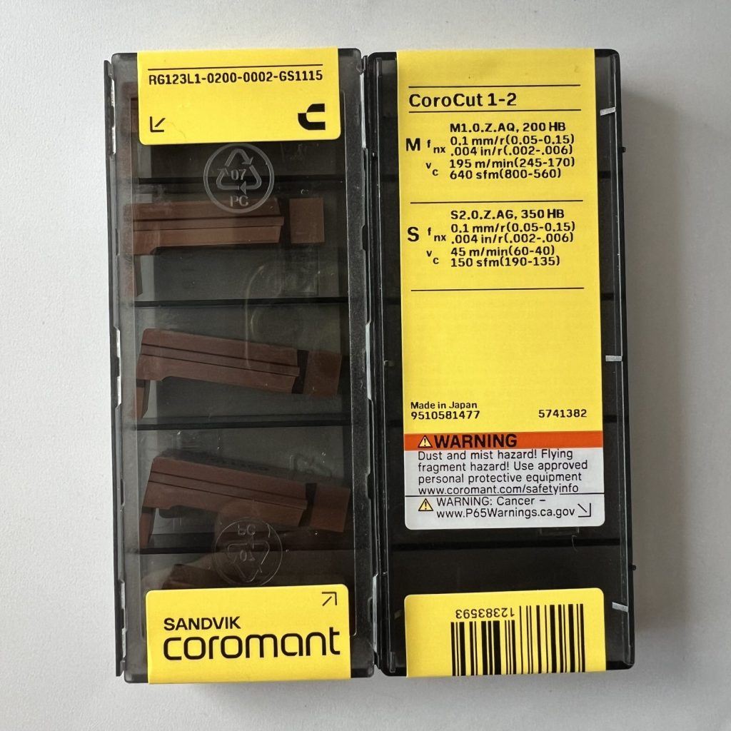 SANDVIK / RG123L1-0200-0002-GS 1115 / 5 pcs