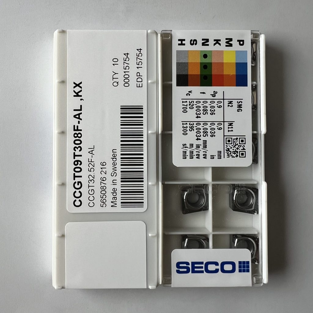 SECO / CCGT09T308F-AL,KX / 10 pcs