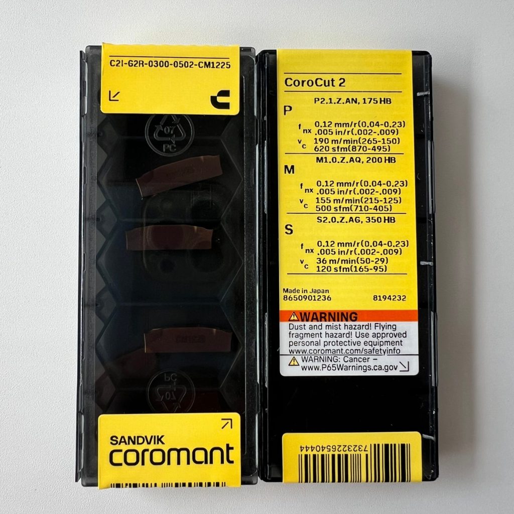 SANDVIK / C2I-G2R-0300-0502-CM 1225 / 10 pcs